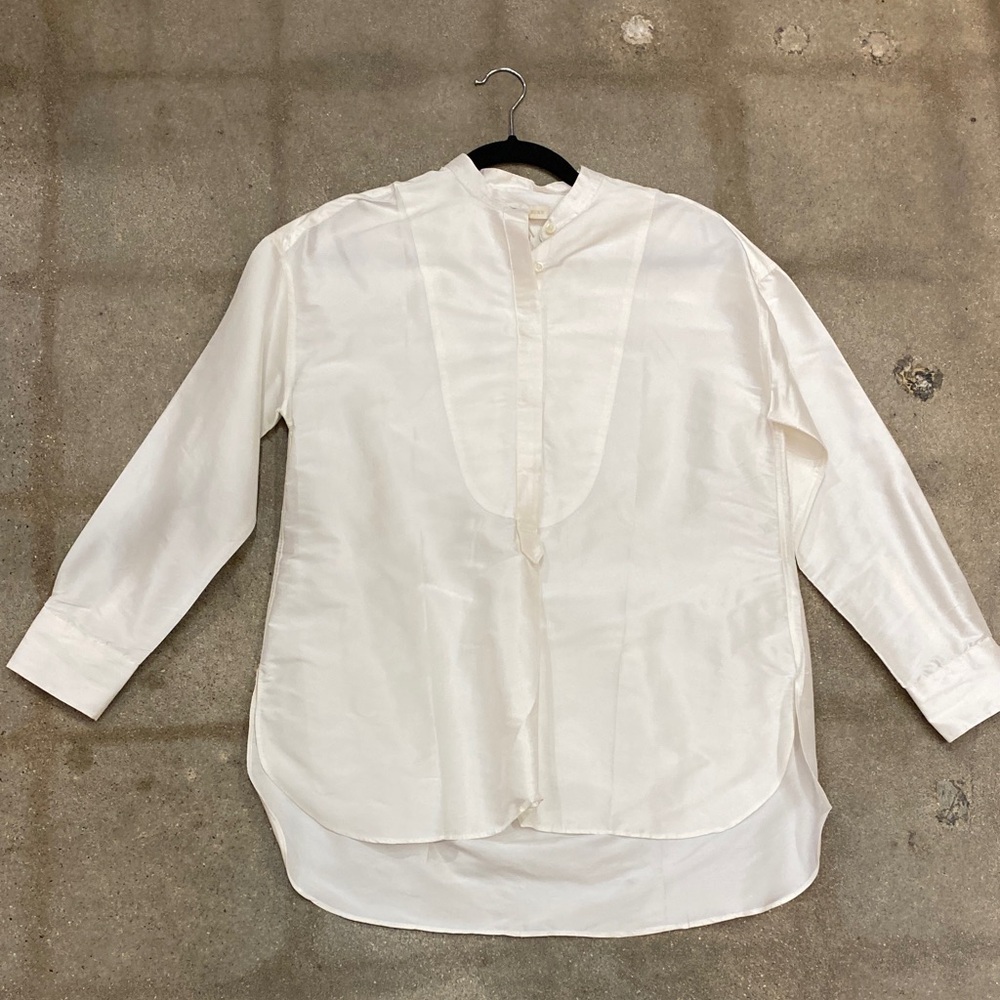 ANN MASHBURN Cream Tunic Top
